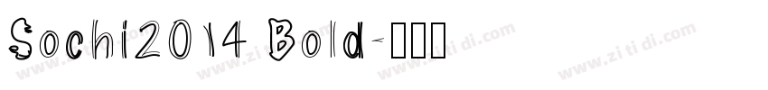 Sochi2014 Bold字体转换